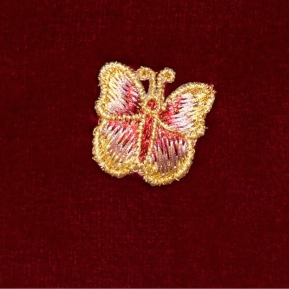 NEW FOR LOVE AND LEMONS REVOLVE EMBROIDERED LONG SLEEVE VELVET MINI DRESS - Picture 11 of 12